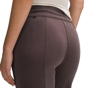 Women's High Quality Multi Pockets Flare <b>Trousers</b> New Streetwear Mid <b>Elastic</b> Waist 100% Cotton Fleece Casual Sweatpants Custom - Product Image 4