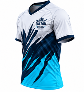 Camiseta Deportiva Personalizada Unisex de Poliéster/Algodón 140g, Corte Regular, Secado Rápido, Transpirable, Manga Corta, Logotipo Impreso en la Parte Delantera, para Juegos - Product Image 3