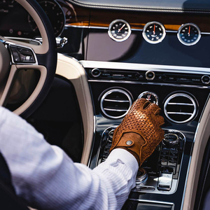 Gants de conduite pour voitures de sport, en cuir haute adhérence, style exécutif, pour la mode et la conduite automobile - Product Image 3