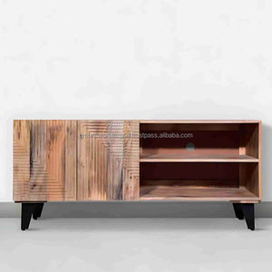 Mueble de TV Multifuncional de Madera Blanca, Estilo Europeo Moderno, Ecológico y Hecho a Mano, para Sala de Estar de Lujo - Product Image 3