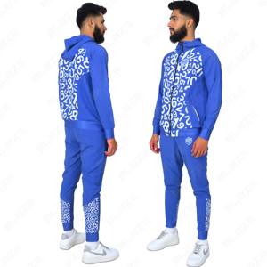 Chándales de 2 piezas con estilo unisex, chándales de poliéster con estampado de letras y cremallera completa cómodos y personalizados - Product Image 2