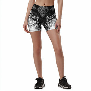 Shorts de sport compressifs imprimés, style athlétique, séchage rapide, pour yoga, vêtements de sport pour femmes, sous-vêtement de sport, shorts par sublimation - Product Image 5