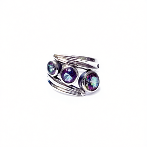 Anillo de Moda con Topacio Místico, 5.2 Gramos de Peso - Product Image 2