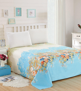 Juego de Sábanas Unisex para Adultos 100% Algodón al por Mayor, Sábana Plana con Estampado Floral de Buena Calidad, Venta Caliente, Uso Textil para el Hogar NWK - Product Image 4