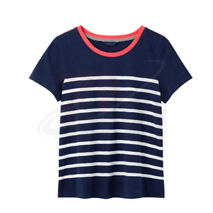 Camiseta de Algodón Lisa para Mujer, Corte Clásico Holgado, Tela Suave y Transpirable, Estilo Casual para Uso Diario de Verano, Estilo Minimalista - Product Image 1