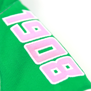 AKA <b>Pink</b> Racing Twill <b>Jacket</b> Embroidered Letterman Style Snap Button Varsity <b>Jacket</b> Women Premium Fashion Outerwear - Product Image 5