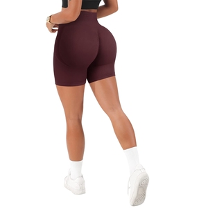 Shorts de sport taille haute sans coutures pour femme, effet froncé fessier, pour la gym et le fitness - Product Image 4