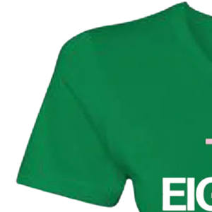 T-shirt AKA The Eight Club 8 en coton premium vert, col rond, manches courtes, doux, respirant, décontracté pour femme - Product Image 6