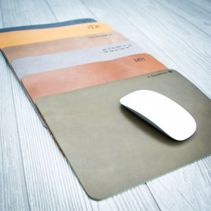Chic Leather Mouse Pad For <b>Vanity</b> Table <b>Makeup</b> Desk Mat Waterproof Surface Protective Cover For Home Decor LMPD-0034D - Product Image 1