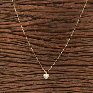 ชุดจี้คลาสสิค Cz เคลือบ2โทนสี412220สั่งเครื่องเพชรพลอยจาก Kanhai Jewels - Product Image 3