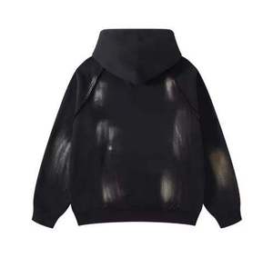Sudadera con Capucha Tie-Dye para Hombre, Manga Raglán, Estilo Holgado, Informal, Otoñal, Tejido FRENCH TERRY, Diseño con Bolsillos - Product Image 6