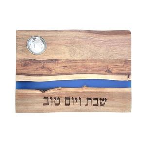 Assiette de Seder ronde en bois de noyer, gravée, pour la Pessa'h, planche de service, décoration de table de fêtes juives, cadeau - Vente chaude - Product Image 6