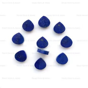 New Arrival Royal Blue <b>Lapis</b> <b>Lazuli</b> 14mm Smooth Double Flat Heart Shape Healing Crystal Loose Gemstone for Jewelry Making <b>Ring</b> - Product Image 3