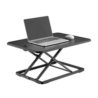 Station de travail ergonomique en forme de X pour bureau à domicile convertisseur de bureau d'ordinateur réglable table élévatrice pliable pour ordinateur portable sur pied