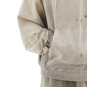 เสื้อฮู้ดดี้ผ้าฟลีซผสมคอตตอนระบายอากาศดี ดีไซน์ใหม่ สีสันปรับแต่งได้ ขายดีที่สุดสำหรับฤดูหนาว ป้องกันแสงแดด แขนยาว สวมใส่สบายๆ สำหรับผู้ชาย - Product Image 6