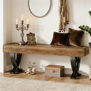 Sgabello per scarpe da ingresso, sgabello per fondo letto, supporto per piante da finestra - Arredamento camera da letto - Product Image 2