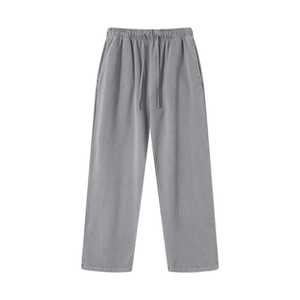 Pantalon de survêtement classique pour homme, en toile brodée, décontracté, coupe droite ample, taille élastique, jambe large, style vintage - Product Image 3