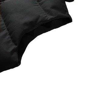 Gilet matelassé réversible à capuche sans manches pour homme, chaud, coupe-vent, avec fermeture éclair frontale, décontracté, noir uni - Product Image 6