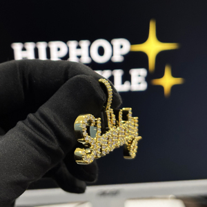 Pendentif personnalisé Hip Hop de luxe, serti de moissanite, collier breloque pour accessoires streetwear style rappeur - Product Image 2