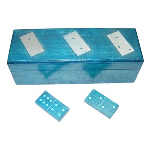 Boîte de dominos voyage Domino maison décorative artisanat indien article nouveau Design 2025 vente en gros jeu de bois personnalisé de haute qualité - Product Image 5