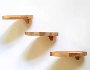 Modern White Interlocking Adjustable Wood Wall <b>Shelf</b> <b>Floating</b> Cubicle Storage Display Rack Geometric <b>Square</b> Flower Pot Living - Product Image 4