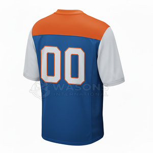 High Quality Men's American Football Jersey Short Custom Logo Name Number Breathable Quick Dry 100% Polyester <b>Sports</b> <b>Apparel</b> - Product Image 6