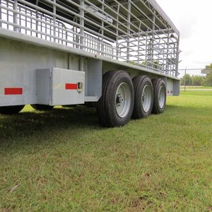 Heavy Duty Cattle Livestock <b>Trailer</b> Galvanized Steel Animal Transport <b>Trailer</b> for Cows Sheep Goats <b>Farm</b> Use Discounted Prices - Product Image 2