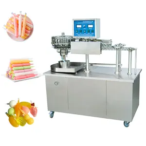 Rotary Type Juice Liquid Lolly Ice Pop Plastic Tube Filling Sealing Packing Machine For Sale Beverage