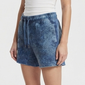 <b>Women</b> Acid Wash <b>Shorts</b> 100% Cotton Fleece Mid Drawstring Waist Side Pocket Loose Fit Washed Winter Street Wear Ladies <b>Shorts</b> - Product Image 6