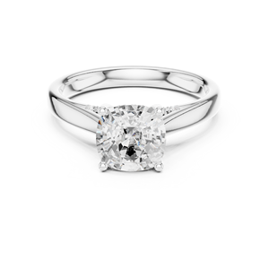 Anillo de Compromiso con Diamante Cultivado en Laboratorio de 2.00 Quilates, Corte Cojín, E VVS2, Excelente Pulido, Oro Sólido, Joyería Nupcial para Mujer - Product Image 5