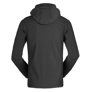 Veste Softshell Unisexe Imperméable à Capuche Rouge avec Fermeture Éclair, Style Sportif, pour l'Hiver et les Activités de Plein Air, Couleur Personnalisable, Motif Camouflage, Respirante - Product Image 4