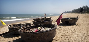 Cesta Redonda de Bambú Tejida a Mano de Vietnam para Decoración de Playa, Festivales, Exhibiciones en Resorts y Eventos Costeros - Product Image 6