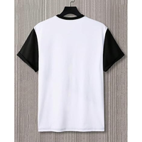 T-shirt pour homme à blocs de couleur, manches courtes, col rond, streetwear décontracté, séchage rapide, coupe classique
