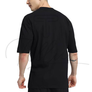 ผู้ผลิตเสื้อยืดผู้ชายมืออาชีพ - เสื้อยืดคอกลมทรงโอเวอร์ไซส์ขายดีที่สุด ผ้าฝ้ายฟลีซ 100% แห้งเร็ว ระบายอากาศได้ดี - Product Image 2