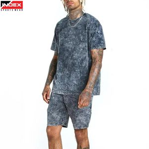 Ensemble T-shirt et short pour homme très demandé, tenue de sport, entraînement en salle de sport, course à pied, tissu à séchage rapide, logo personnalisé - Product Image 1