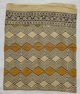 Sarong en coton imprimé à la main, motif zig-zag, écharpe de plage, paréo, longue écharpe, grand sarong, couverture de plage, style bohème, sarong de voyage - Product Image 5