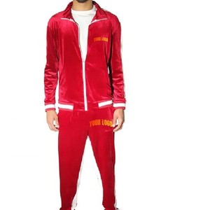Survêtement en velours pour homme, logo personnalisé, streetwear, manches longues, séchage rapide, respirant, matériau polyester-coton, best-seller, vente en gros - Product Image 3