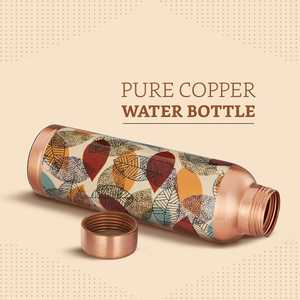 Bouteille d'eau en cuivre pur en gros, faite à la main, traditionnelle, avec logo personnalisé, cadeau écologique, bouteille de voyage - Product Image 3
