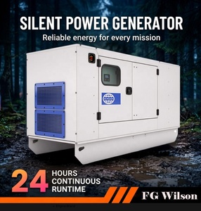 เครื่องกำเนิดไฟฟ้าดีเซล FG Wilson แบบเงียบ 50KVA ถึง 200KVA สำหรับสำรองไฟฟ้าในโรงแรมและโรงพยาบาล แรงดันไฟฟ้า 380V สำหรับเครื่องยนต์เพอร์กินส์ - Product Image 1