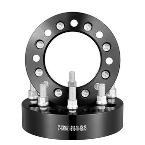 Adaptadores y Espaciadores de Rueda Forjados de 8 Hoyos, Espaciadores de 2 Pulgadas (50 mm) 8x6.5 Pulgadas, Aptos para Dodge y Ram, con Diámetro Central de 126 mm y Pernos de 9/16 Pulgadas (14 mm) - 18 mm - Product Image 1