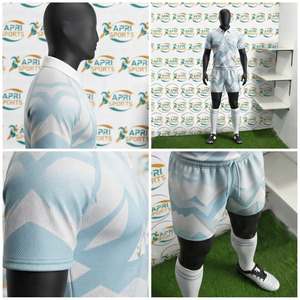Uniforme de Rugby de Verano de Alta Calidad, Transpirable y de Secado Rápido, Cintura Elástica, Mangas Cortas, 100% Poliéster, Logotipo Personalizable - Product Image 6