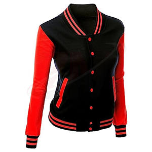 Chaquetas de Algodón de Color Sólido Rojo y Negro para Mujer, Primavera y Otoño 2026, Manga Larga, Productos de Tendencia 2026 - Product Image 2