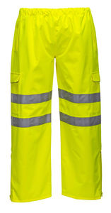 Pantalon de travail pour homme à visibilité accrue, antistatique, thermique et de sécurité, idéal pour les activités de plein air par temps de pluie - Product Image 2