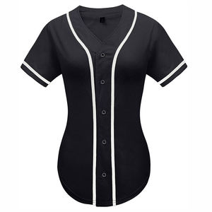 Unisex Custom Youth Baseball Uniform Plus Size Jersey Embroidered Logo Breathable Sublimated Team Baseball <b>Shirt</b> Featuring - Product Image 1
