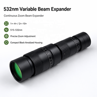 Expandeur de faisceau laser vert 532 nm à grossissement variable pour micromachining et systèmes d'alignement optique en laboratoire