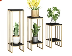 Elegante Soporte Metálico para Macetas con Diseño Moderno y Minimalista para Uso Decorativo en Interiores, Exteriores, Jardín, Balcón y Sala de Estar - Product Image 4