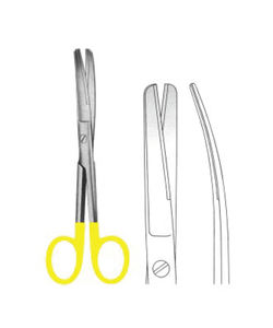 กรรไกรตัดเย็บมาตรฐานพร้อมแผ่น TC แบบแมนนวล คลาสพรีเมียม สแตนเลสสตีล - Product Image 1