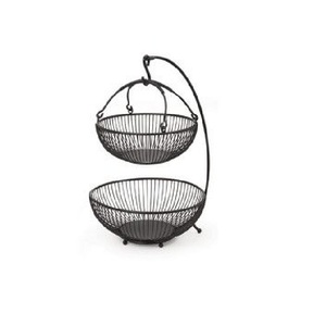 Best Selling Iron Wire Kitchen Counter <b>Storage</b> <b>Basket</b> Tiered Fruit and <b>Vegetable</b> Rack Durable Customized Size Shape - Product Image 1