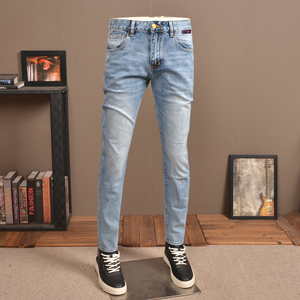 Nueva Chaqueta de Cuero y Mezclilla Alpha PVE-8476 de BEST ROCK INTERNATIONAL 2023 para Hombre, Estilo Casual, Color Sólido, Solapa, Cierre de un Solo Botón, Transpirable - Product Image 1