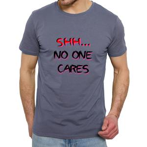 เสื้อยืดผ้าฝ้ายออแกนิกสำหรับผู้ชายพิมพ์ลายตัวหนังสือทรงพอดีตัวเสื้อยืดคอกลมแบบลำลองออกแบบได้ตามต้องการฤดูร้อนผลิตจากบังคลาเทศ - Product Image 2